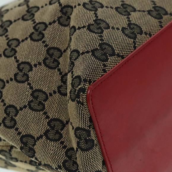 GUCCI GG Canvas Tote Bag Beige Gold 002 1098 Auth 94060 - Picture 15 of 16